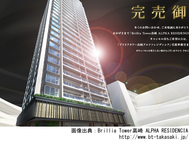 【群馬・マンションライブラリ】Brillia Tower高崎 ALPHA RESIDENCIA 2020年1月完成