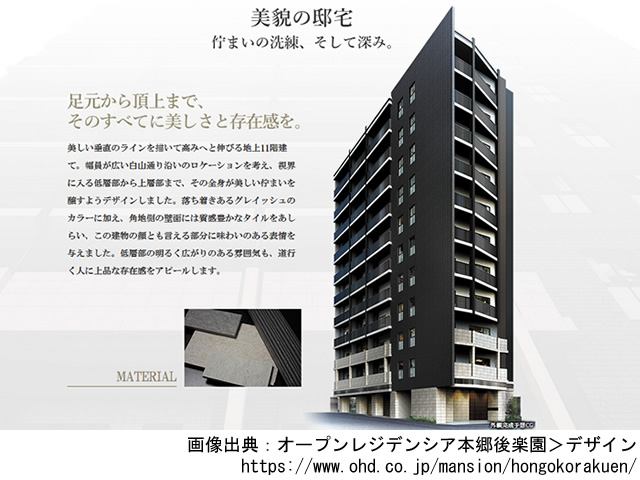 【東京・マンションライブラリ】オープンレジデンシア本郷後楽園2019年7月完成