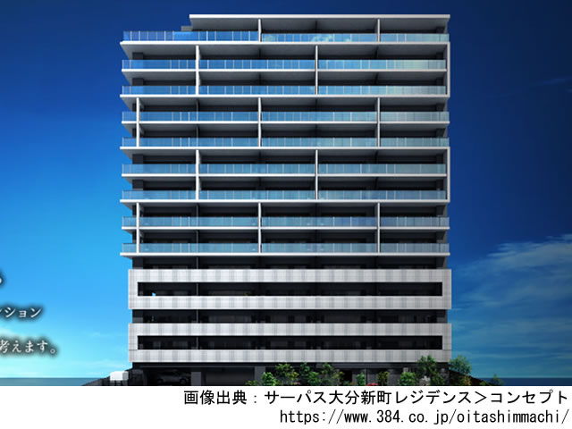 【大分・マンションライブラリ】サーパス大分新町レジデンス2021年2月完成