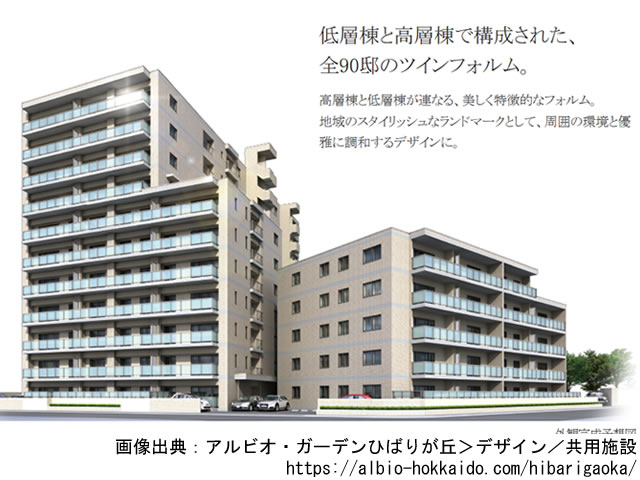 【北海道・マンションライブラリ】アルビオ・ガーデンひばりが丘2020年12月完成