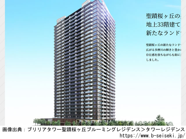 【東京】Brillia Tower 聖蹟桜ヶ丘 BLOOMING RESIDENCE 2022年9月完成