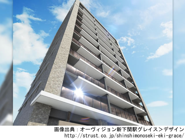 【山口・マンションライブラリ】オーヴィジョン新下関駅グレイス2022年1月完成