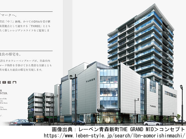 【青森・マンションライブラリ】レーベン青森新町THE GRAND MID 2023年2月完成