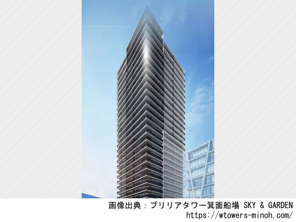 【大阪】ブリリアタワー箕面船場 SKY & GARDEN 2026年10月完成