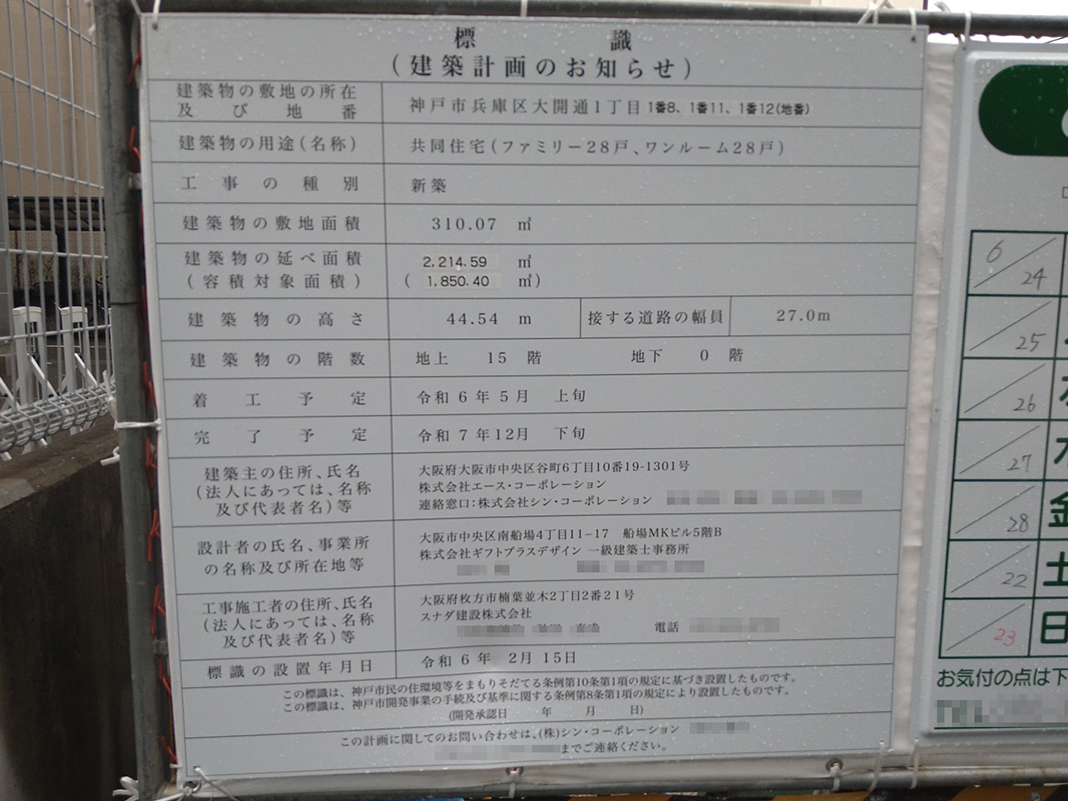 【兵庫】新開地駅徒歩1分に共同住宅を計画/2025年12月完成