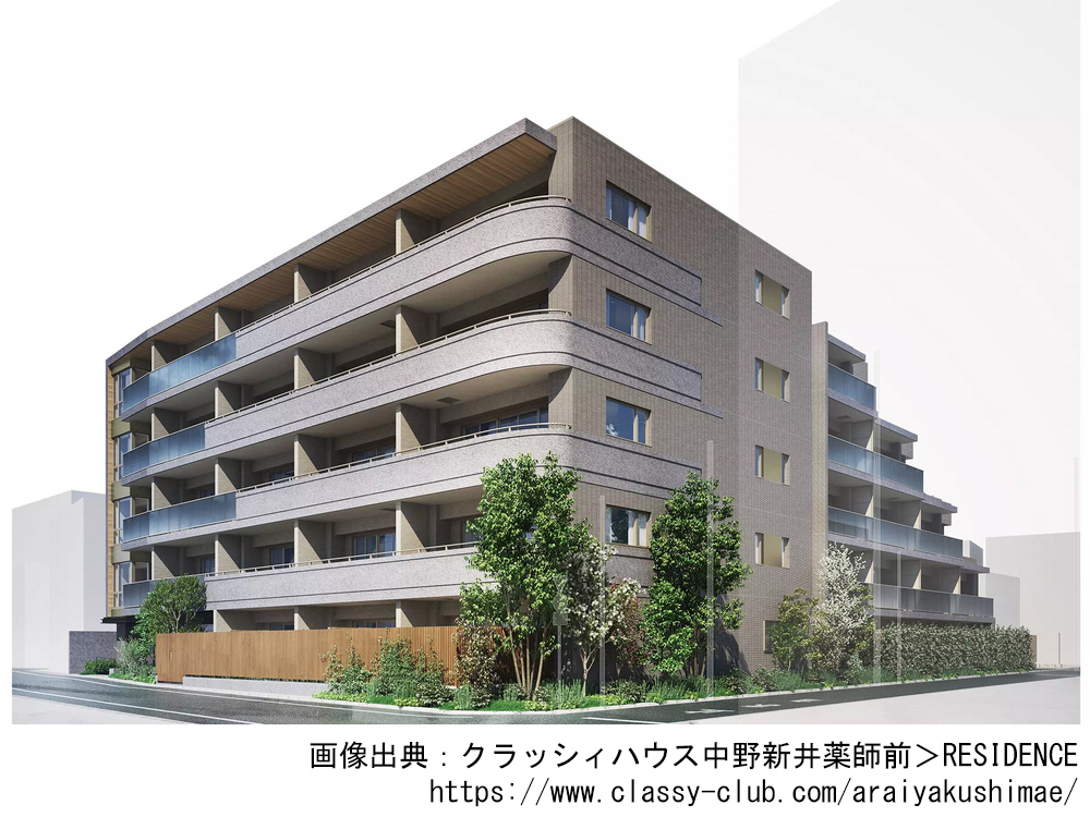 【東京都】クラッシィハウス中野新井薬師前　全54邸の新築分譲マンション