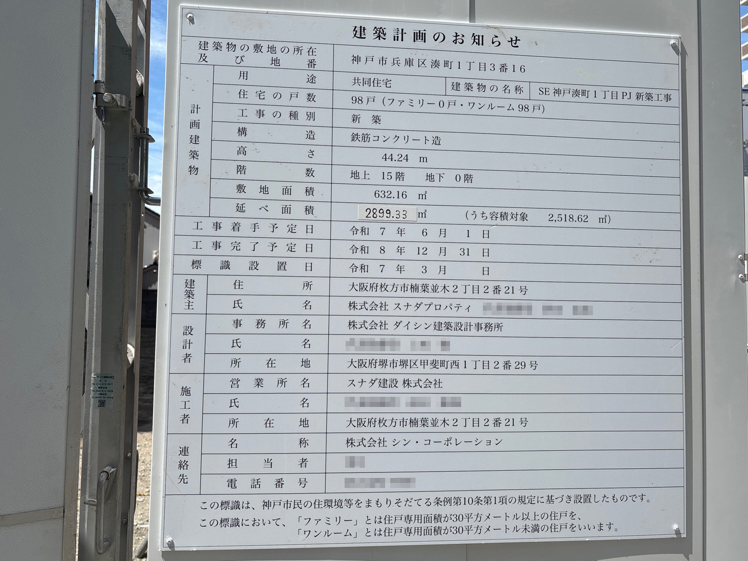 【兵庫】新開地駅徒歩6分に共同住宅を計画/2025年6月に着工
