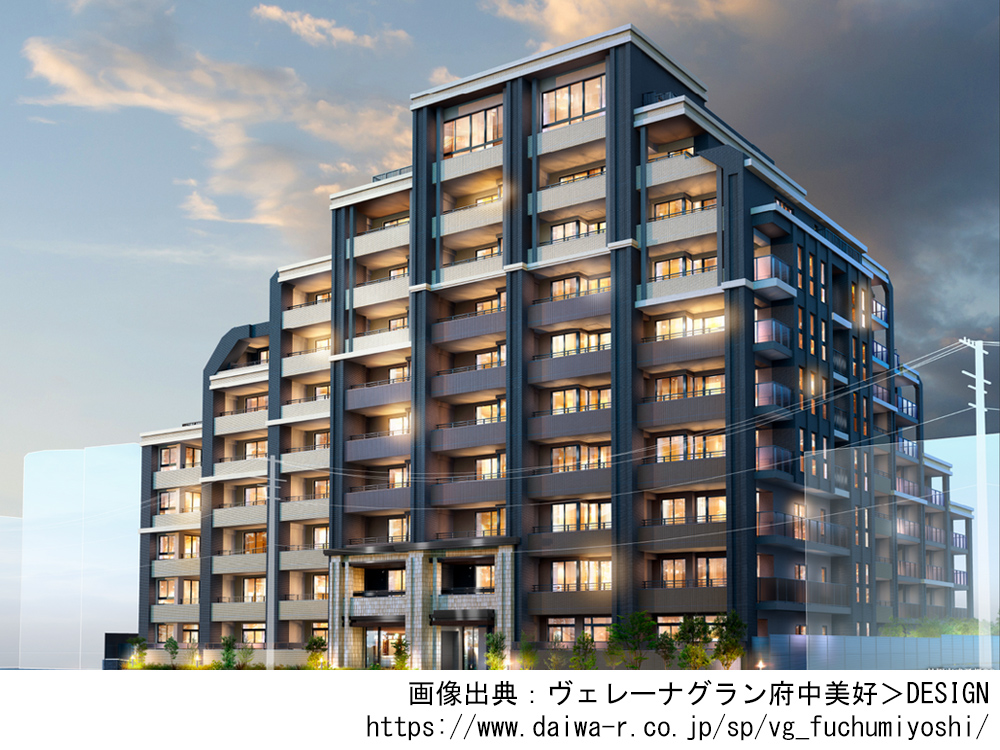 【東京都】ヴェレーナグラン府中美好 メゾネット、ルーフバルコニー、堀こたつ付きプランなど全56タイプの多彩なプラン、全113邸の新築分譲マンション
