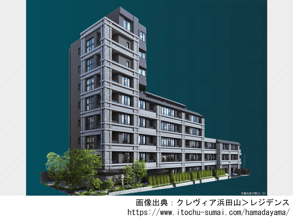 【東京都】クレヴィア浜田山　内廊下設計、全34邸の新築分譲マンション