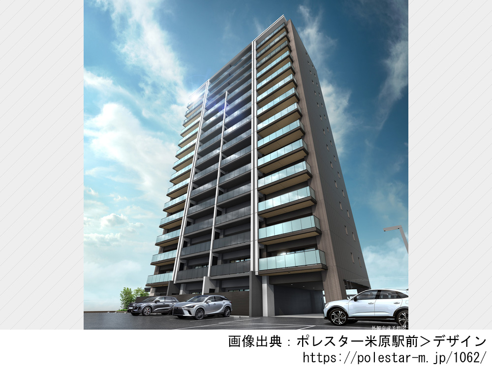 【滋賀県】ポレスター米原駅前　全58邸南向きの新築分譲マンション