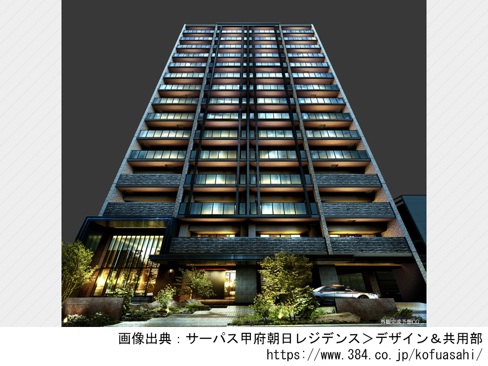 【山梨県】サーパス甲府朝日レジデンス　全55邸南向きの新築分譲マンション