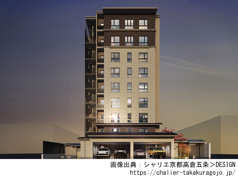【京都府】シャリエ京都高倉五条　全24邸の新築分譲マンション