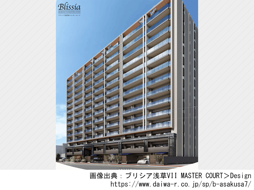 【東京都】ブリシア浅草VII MASTER COURT　全99邸南向きの新築分譲マンション